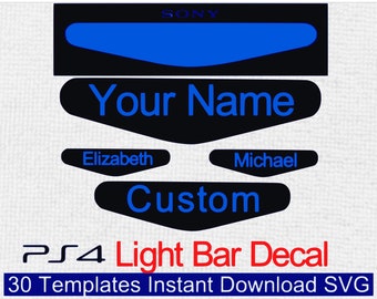 PlayStation PS4 Controller Light Bar SVG to cut decals, compatible all vinyl cutters Blocks excessive light glare onto your TV Monitor Room