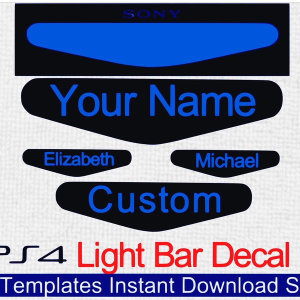 PlayStation PS4 Controller Light Bar SVG zu schneiden Decals, kompatibel alle Vinyl cutters Blockiert übermäßiges Licht blenden auf Ihrem TV Monitor Raum