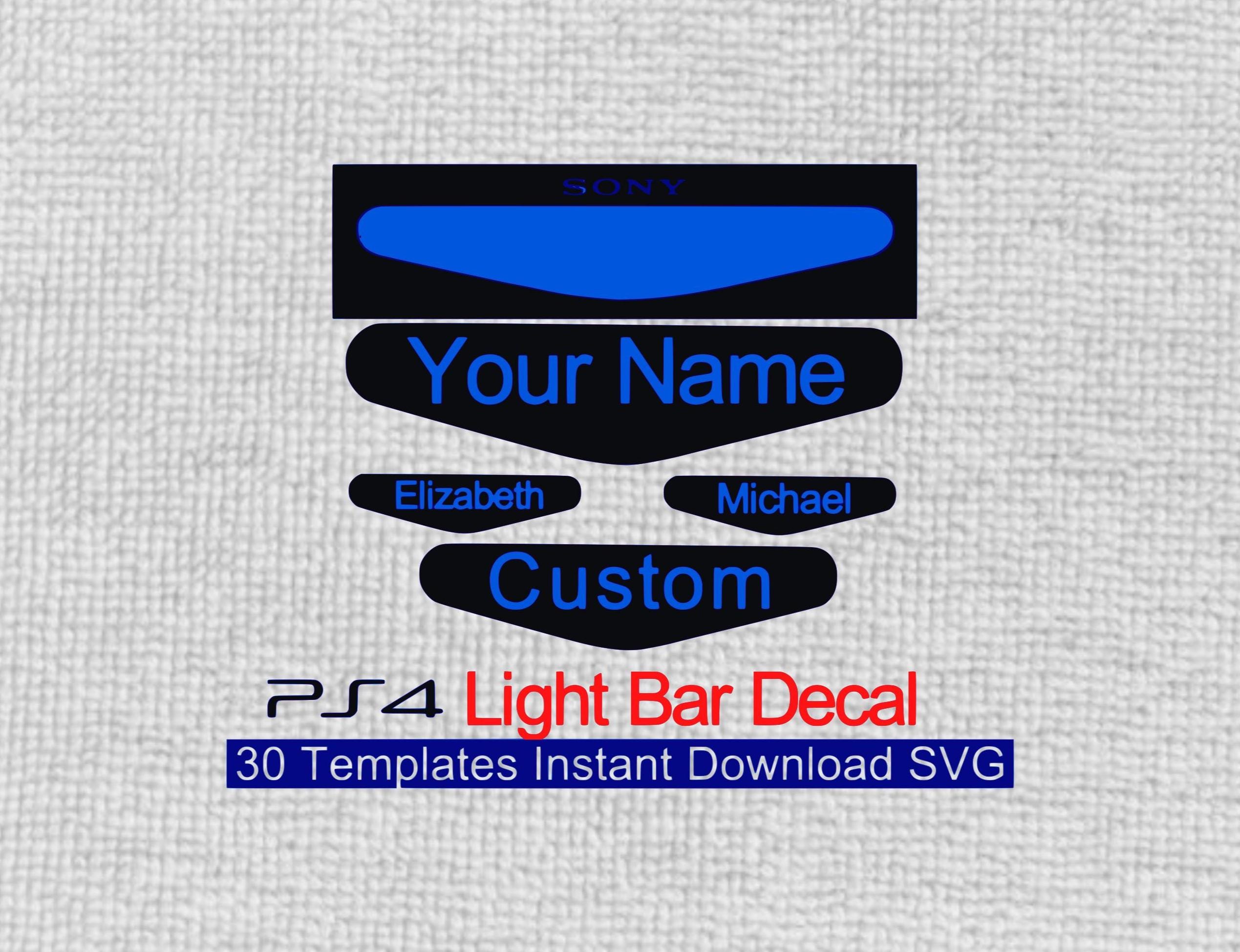 4X Stickers PS4 LIGHT BAR - Logo de Batman Batarang - Gamme 3M Pro - GTStickers