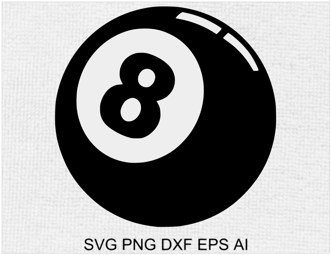 8 Ball Decal SVG Digital Download Files Are Compatible With All Vinyl