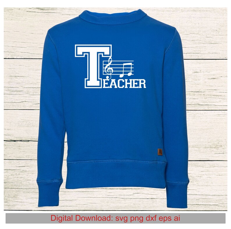 Download Music Teacher SVG: Make your own T-Shirt Transfers Stickers | Etsy