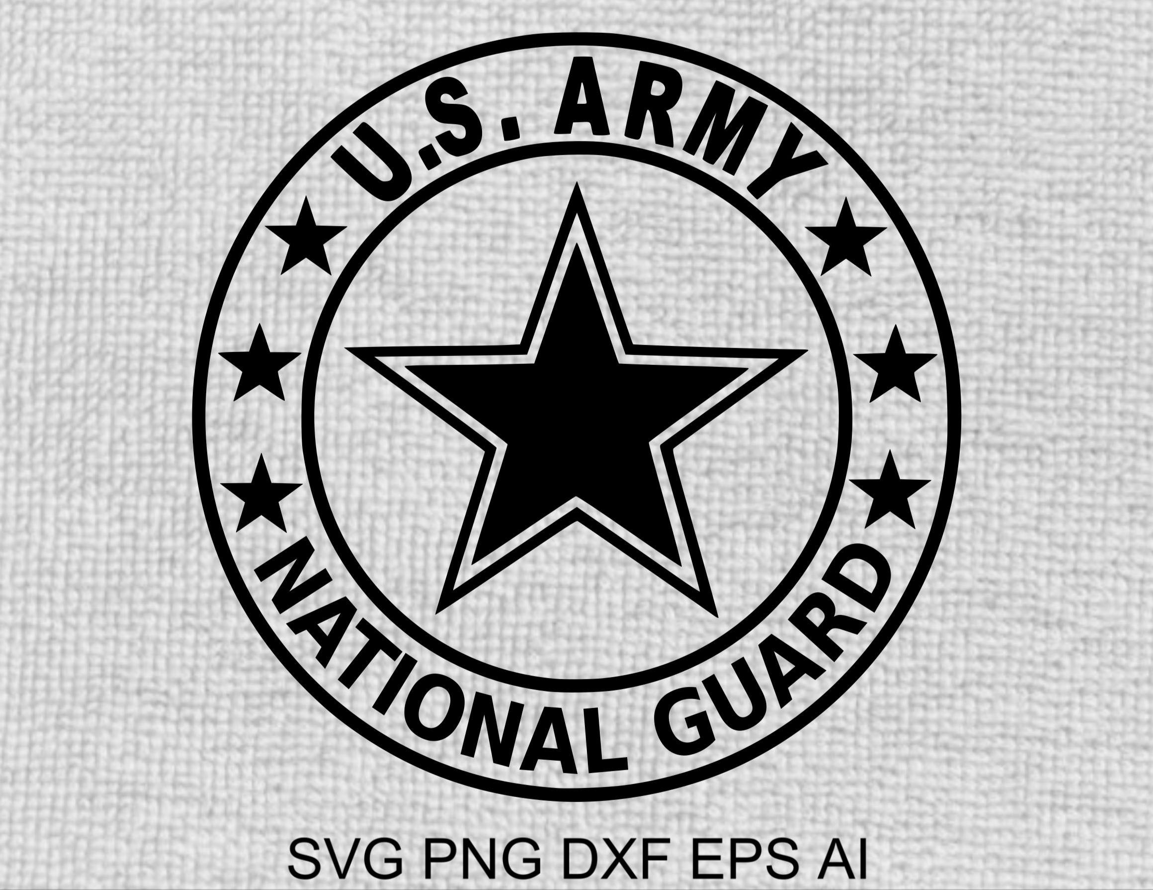 Army National Guard Decal SVG (svg, Png, Dxf, Eps, Ai Files) (digital ...