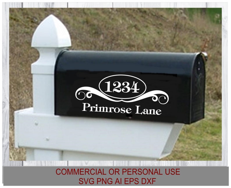 Download Mailbox SVG Mailbox Monogram Decal Download SVG Compatible ...