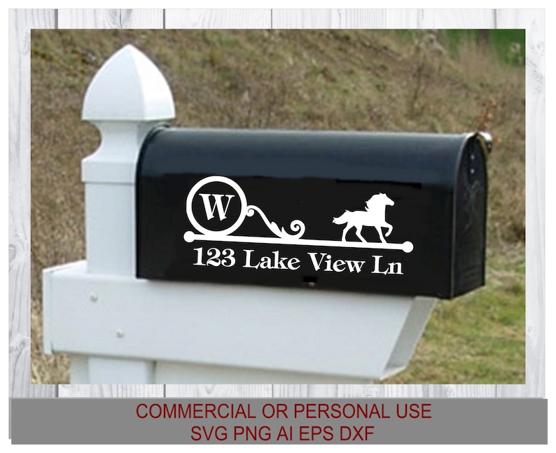 Mailbox SVG Mailbox Monogram Decal Download SVG Compatible | Etsy