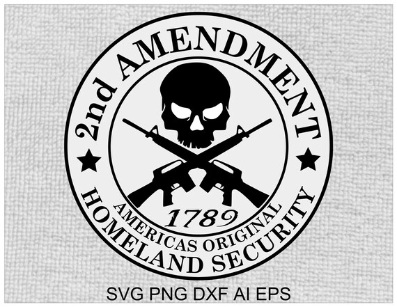 2nd Amendment Decal SVG Digital Download Files Are Compatible With