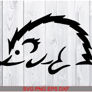 Fichier de coupe SVG hérisson pour décalcomanies, imprimantes, routeurs CNC - Compatible avec toutes les découpeuses de vinyle