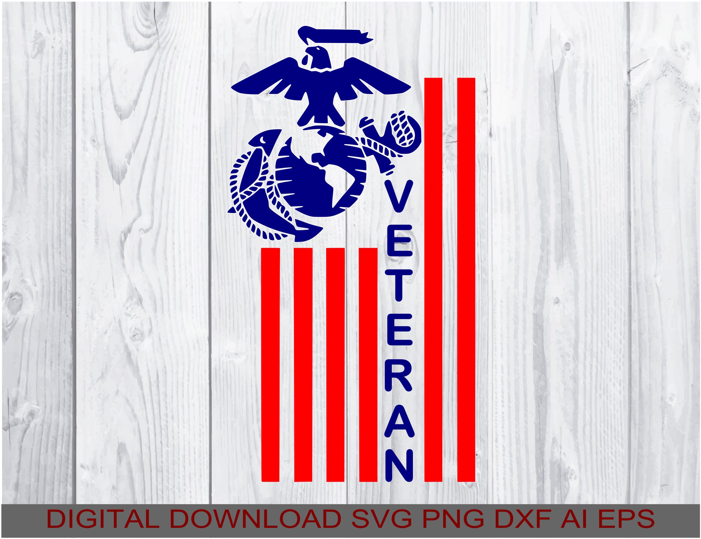 Download US Marine Veteran SVG Decal svg Download Compatible all | Etsy