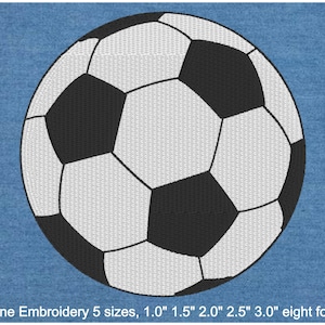 Mini Fußball Maschinenstickerei - 5 Größen, 8 Formate für Sport Handwerk