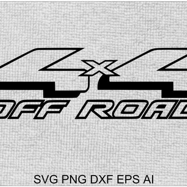 4x4 Off road Truck Decal Svg digital download files are compatible with all vinyl cutters, printers, Lightburn laser cut files, printers