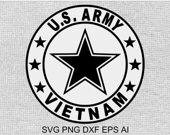 US Army Vietnam Veteran Decal SVG, Digital Download, files are compatible with all vinyl cutters, Lightburn Laser cut