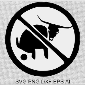 No Bull Sh*t Abziehbild SVG - Digitaler Download für Vinyl-Schneideplotter, Drucker & Lasergeräte