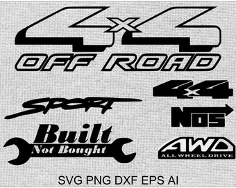 Vehicle Decal SVG Bundle: Files for Vinyl Cutters, Printers & Laser Machines - Digital Download