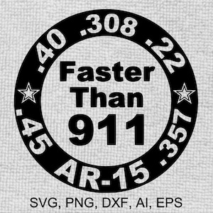 Firearms Decal SVG: Digital Files for Vinyl Cutters, Printers, Sublimation & Laser Cutting