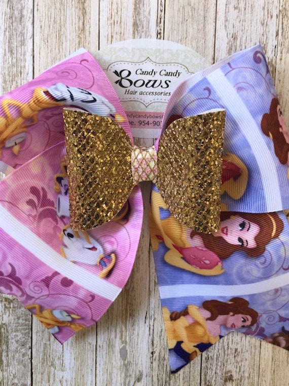 Beauty & the Beast Disney Inspired, Belle Beast Hair Bows  display picture 1