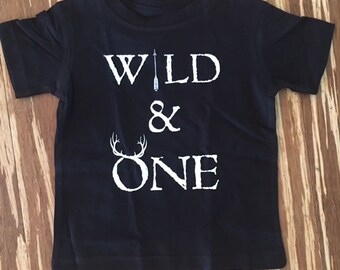 Wild and One T-shirt/Onesie/ Future Hunter/ Turning One/ Baby Boy/ Baby Girl