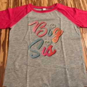 Big Sis Toddler T-shirt / Toddler Girl/ Big Sister Long Sleeve Shirt