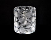 Vintage Lalique Crystal Tokyo Cigarette Holder Tea Light Votive Bud Vase Desk Accessory