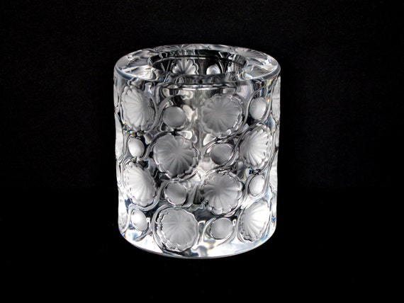 Vintage Lalique Crystal Tokyo Cigarette Holder Tea Light Etsy