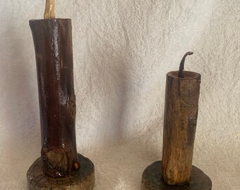 Wood Art Candles