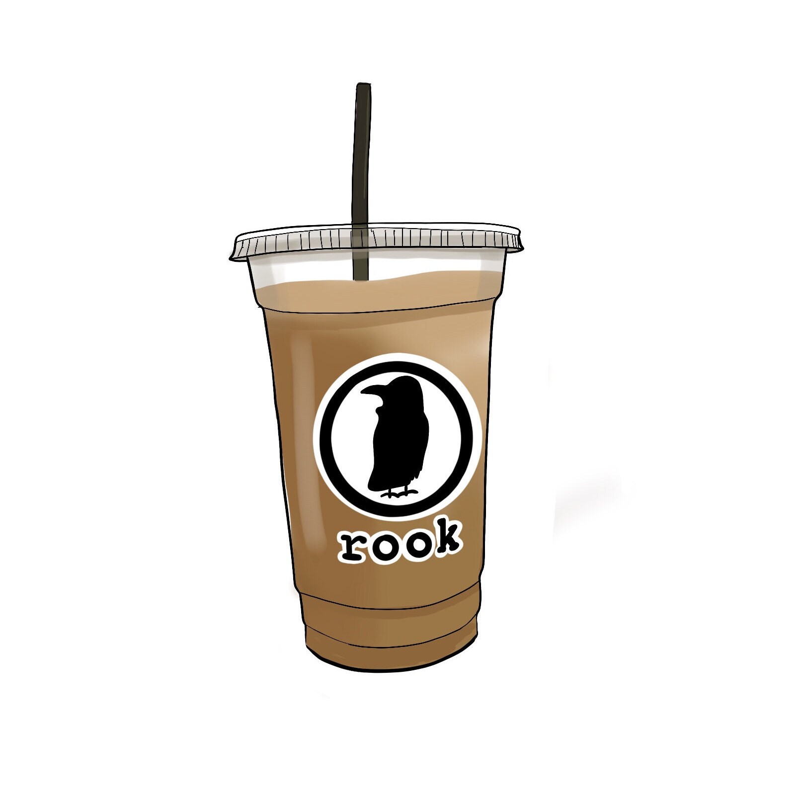 Rook Coffee Sticker Waterproof Etsy