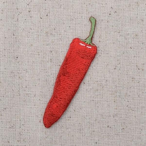 Chili Pepper - Red Hot - Jalapeno/Vegetable Garden - Embroidered Patch - Iron on Applique - WA71