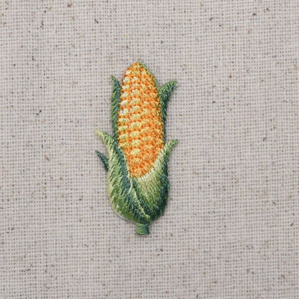 Corn on the Cob - Corn husk - Vegetable - Food - Iron on Applique - Embroidered Patch - 1515811-A