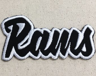 Rams - Color Choice - Mascot - Team Name - Words - Iron on Applique - Embroidered Patch