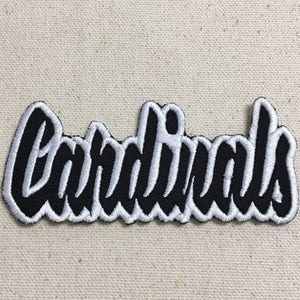 Cardinals - Color Choice - Mascot - Team Name - Words - Iron on Applique - Embroidered Patch