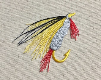 Petit leurre de pêche à la mouche Applique Patch Poisson Petit leurre de pêche à la mouche Applique Patch Poisson