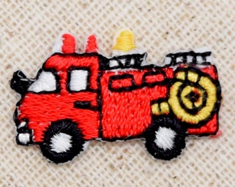 Pompier - camion - petit - fer à repasser - écusson brodé