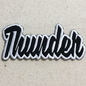 thumbnail image 2 of Oklahoma City Thunder Iron On Patch – 3 1/4 X 4 Inch Official Team Logo (Free Shipping) 2 of 5