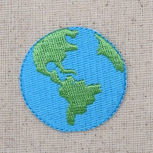 Planet Earth - Iron on Applique - Embroidered Patch - Ecology -  694726-A