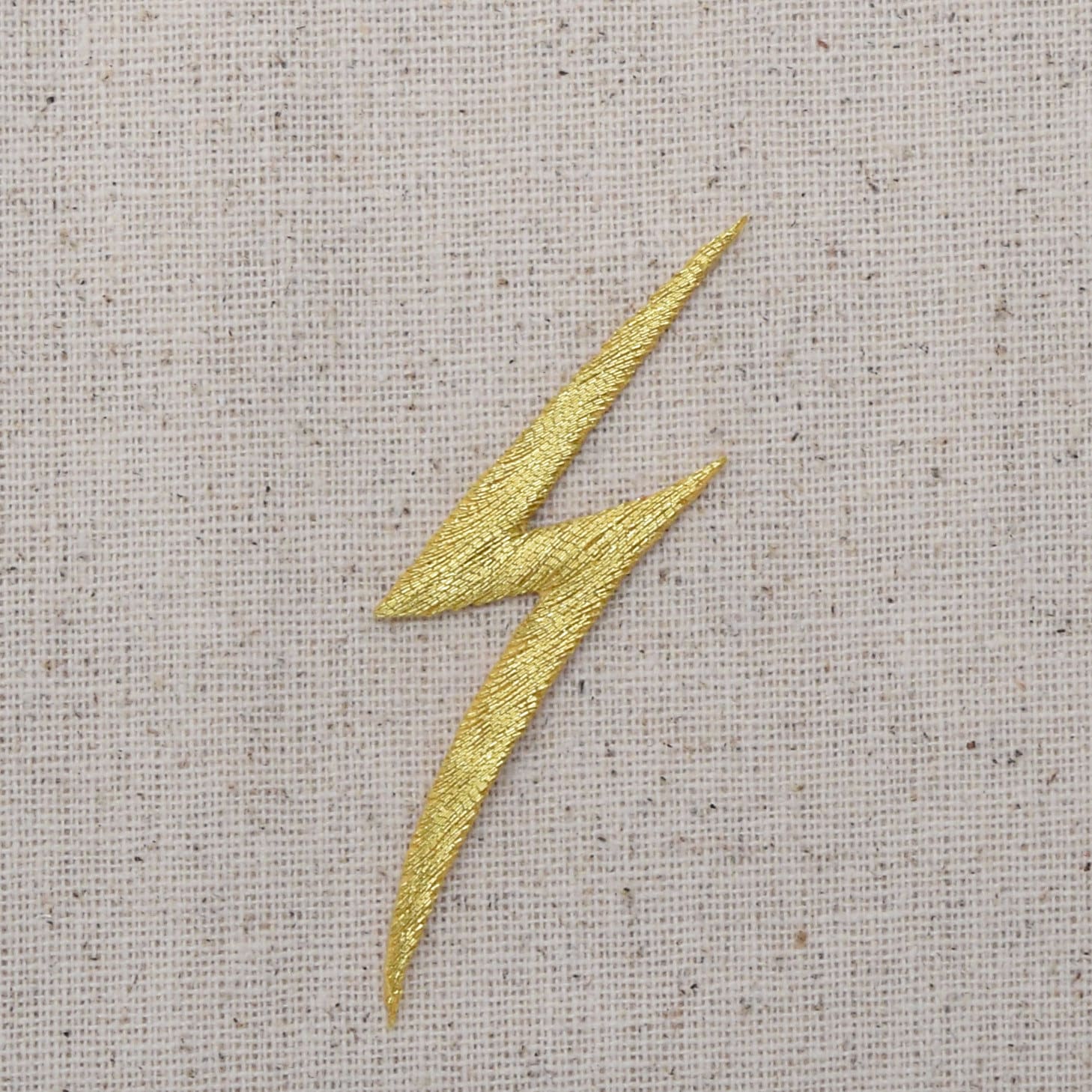 Transportation LOT of 2 LIGHTNING BOLT ironon EMBROIDERED PATCH LARGE