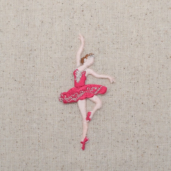 Iron on Ballerina Dancer Tutu Applique Patch Ballet Dress