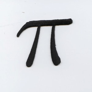 May include: A black felt patch in the shape of the Greek letter pi.