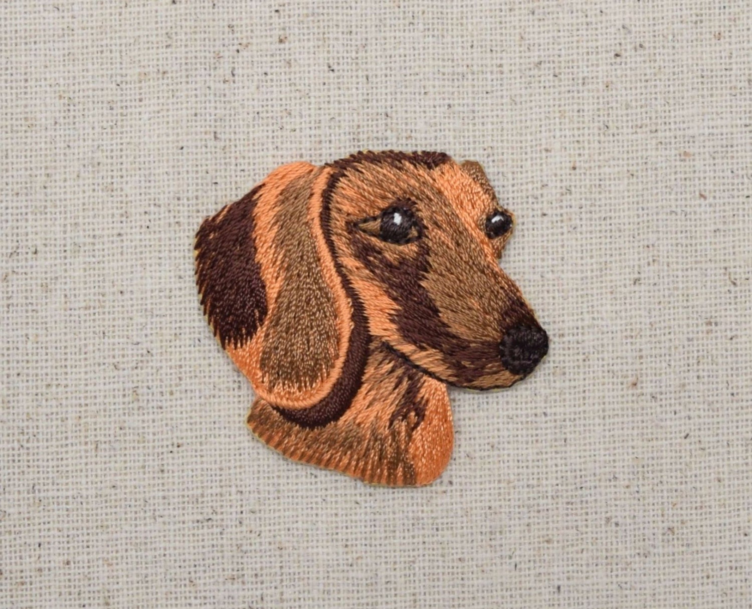 Sewing Sewing & Needlecraft Embellishments Sausage Dog Patch Iron On Sew On Dachshund