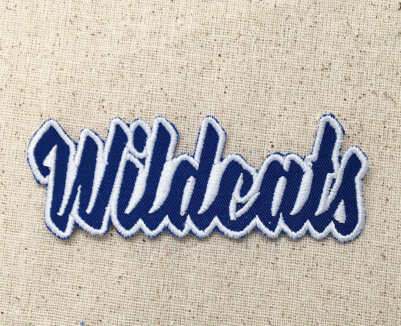 Wildcats Color Choice Mascot Team Name Words Iron on Applique Embroidered Patch image 3