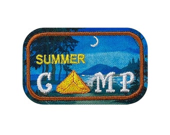 Summer Camp - Aufbügeln bestickter Aufnäher