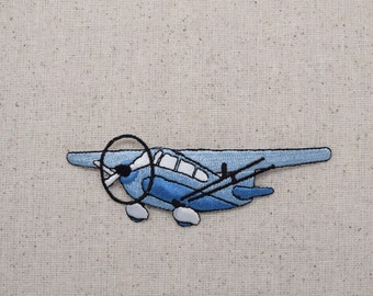 patch thermocollant brodé patrouille de France avion H10cm L8,5cm Bleu