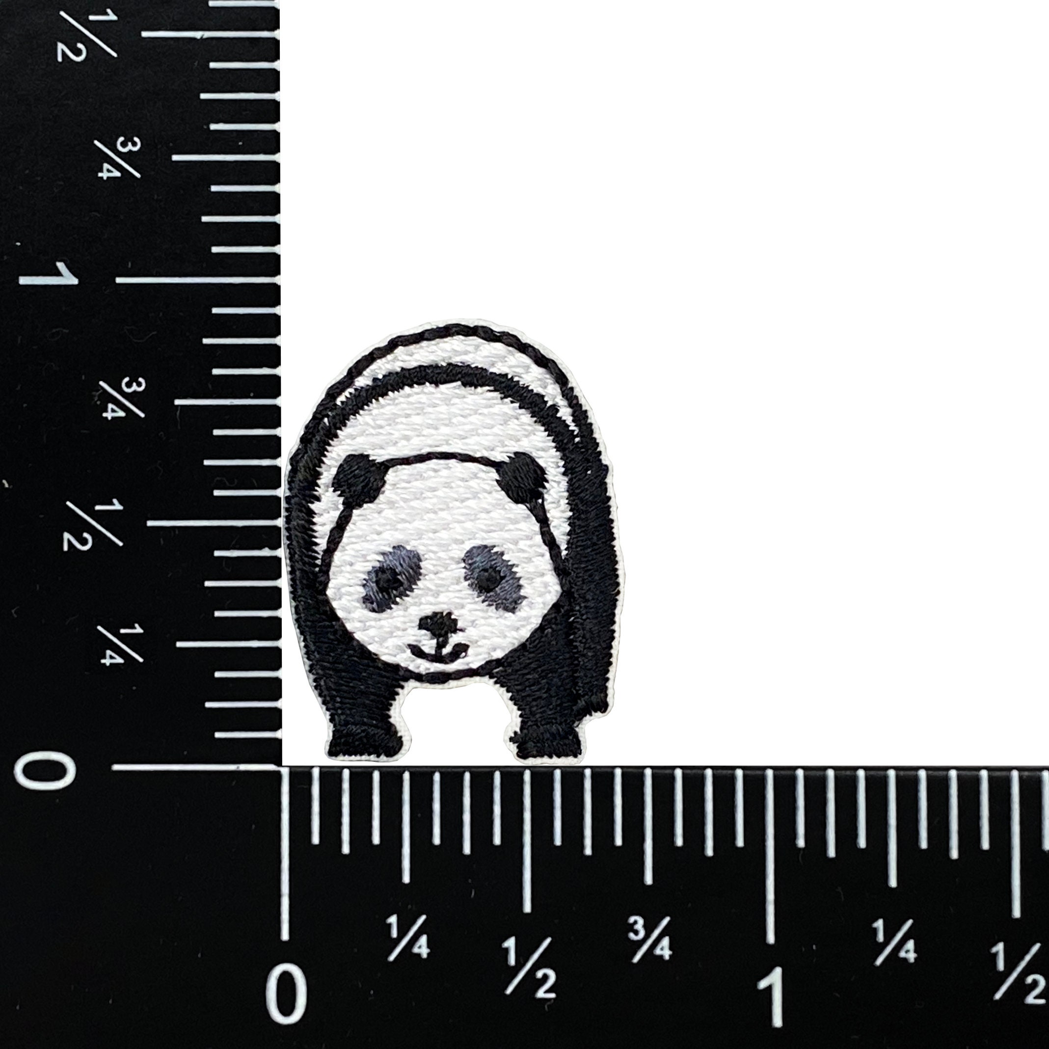2pcs Small Animal Embroidered Applique Badge Giant Panda Embroidery Patches  DIY Back Glue Patch Iron On Patches For Jackets, Sew On Patches For Clothi