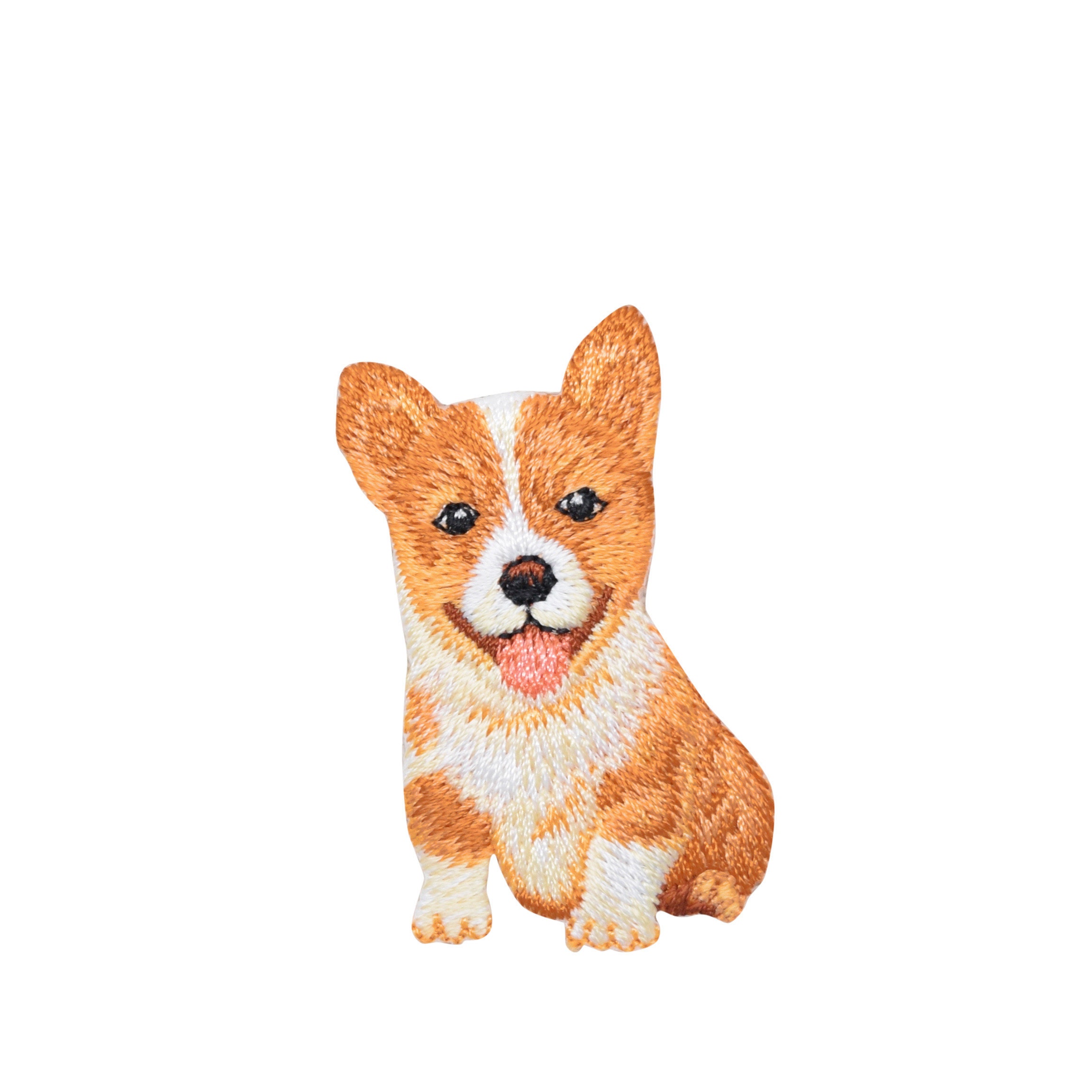 Corgi Puppy Dog Zittend Full Body Geborduurd strijkijzer - Etsy België