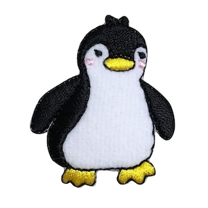 Boy Penguin  - Iron on Applique - Embroidered Patch - 156622-A