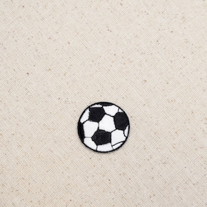 Small - Soccer Ball - Futebol - Iron on Applique - Embroidered Patch - 119987