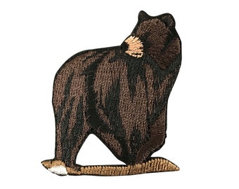 Brown Bear - Wild Animals - Iron on Applique - Embroidered Patch