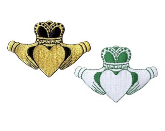 Irish Claddagh, Love, Loyalty, Friendship, Iron on Patch