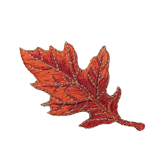 Yellow/Orange Tree Leaf Fall Leaves Iron on Applique/Embroidered Patch 