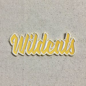 Wildcats Color Choice Mascot Team Name Words Iron on Applique Embroidered Patch image 7