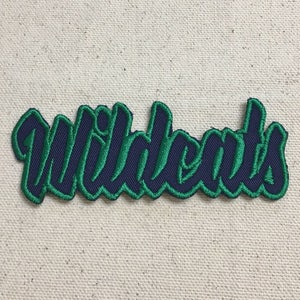 Wildcats Color Choice Mascot Team Name Words Iron on Applique Embroidered Patch image 6