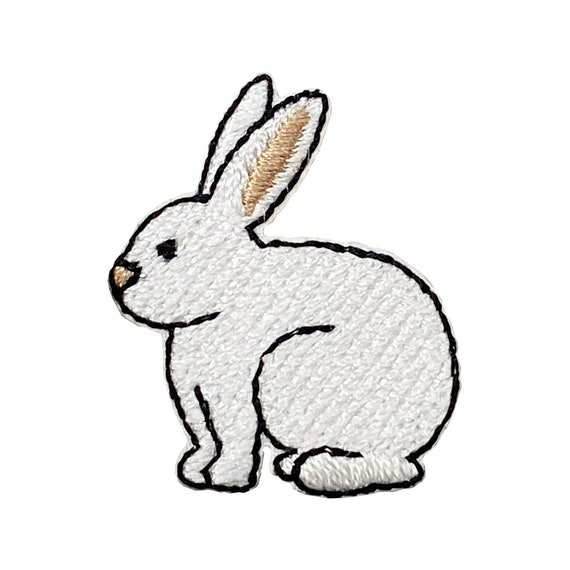 NOLITOY 6pcs Embroidered Sewing Patches Embroidery Rabbit Patches Jeans  Patches Iron on Inside Bunny Sewing Patch Easter Clothes Patches Clothing