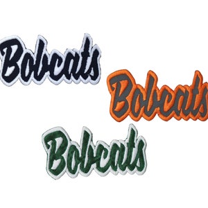 Bobcats, Embroidered, Iron on Patch